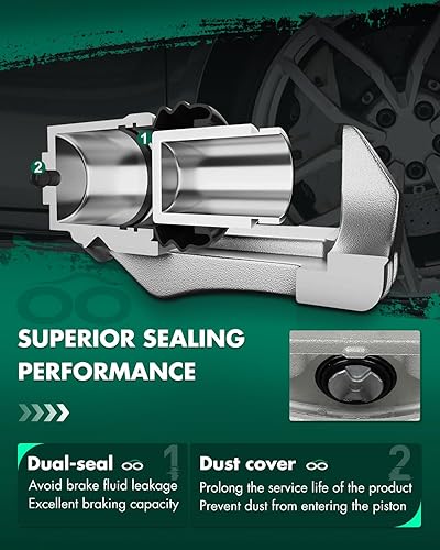 Miniatura 6 de SCITOO 18B4944 Conjunto de pinza de freno de disco trasera izquierda con soporte para Buick para Terraza 2005-2007, para Chevy para Uplander