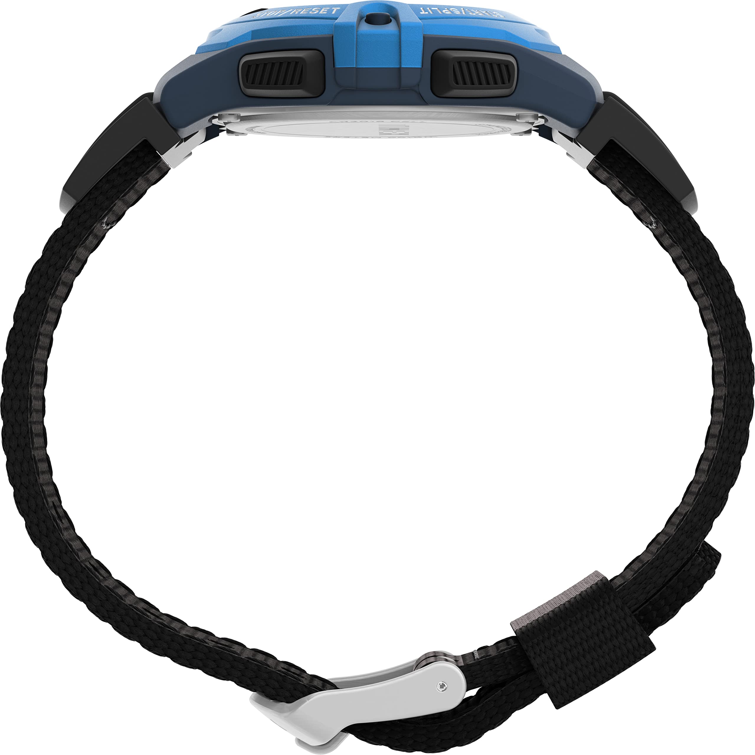 Timex Reloj Unisex Expedition Cat de tamaño Mediano de 33 mm, Correa Negra, Esfera Digital, Caja Azul, Negro, Negro
