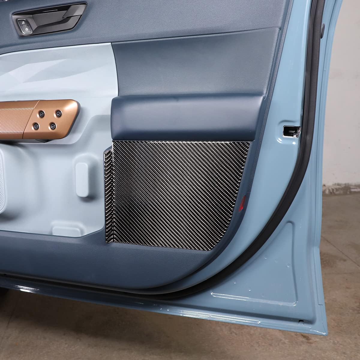 Fit for Ford Maverick 2022 Real Carbon Fiber Cardoor Anti-Kick Panel Cover Sticker Decoration Car Accessories