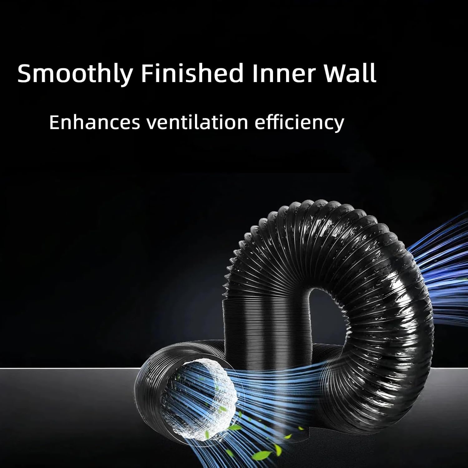 SunStream 4 Inch 16 FT Flex Dryer Vent Hose and 4 Inch 190 CFM Air Ventilation Booster Vent Fan for Indoor Grow Tent