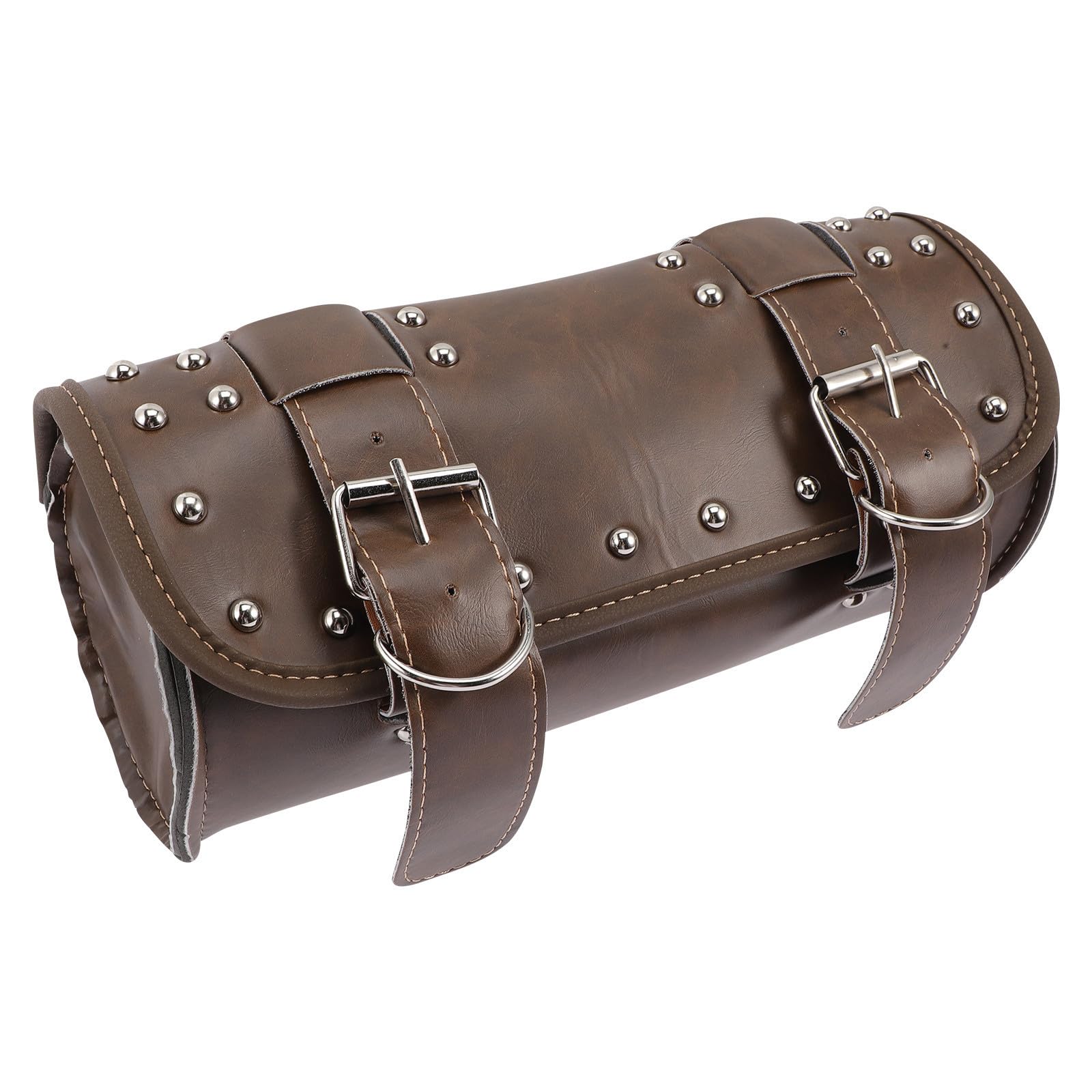 Bolsa para manillar de motocicleta de cuero PU resistente 8