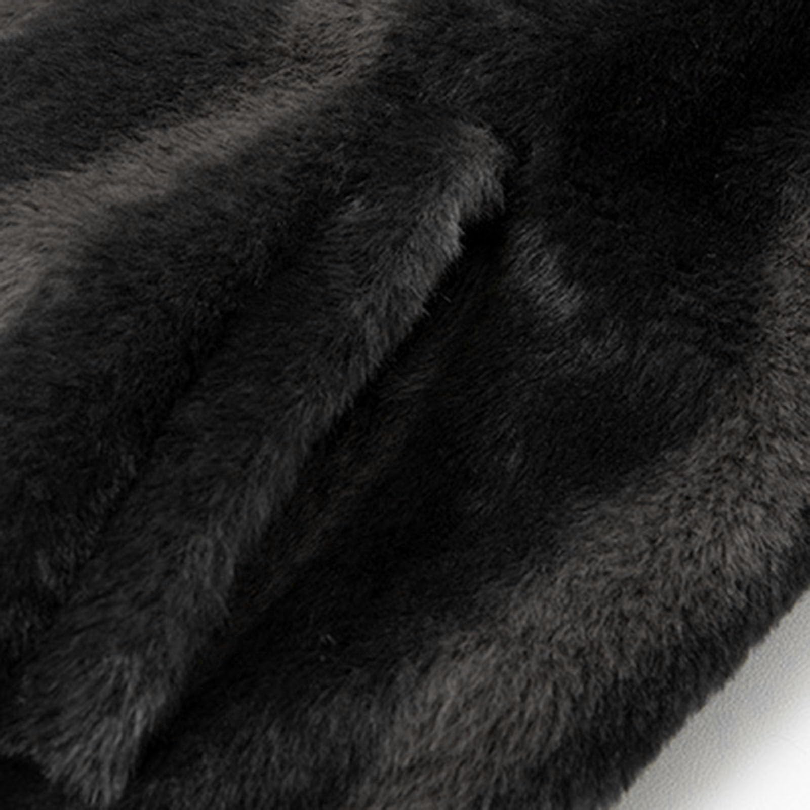 Kunstfell-Jacke für Herren, Winter, warm, Teddy-Fleece-Mäntel, durchgehender Reißverschluss, flauschig, flauschig, Plüsch-Strickjacke, langärmelig, lässig, Stehkragen, Thermo-Übermantel