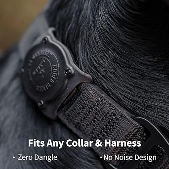 SAKER IP68 Waterproof The Safest AirTag Dog Collar Holder, Dustproof, Ultra-Durable, Fits Up to 1.5 Collars | Will Not Damage Your Collar | Perfect Way to GPS Track Your Dog | Designed in Montreal