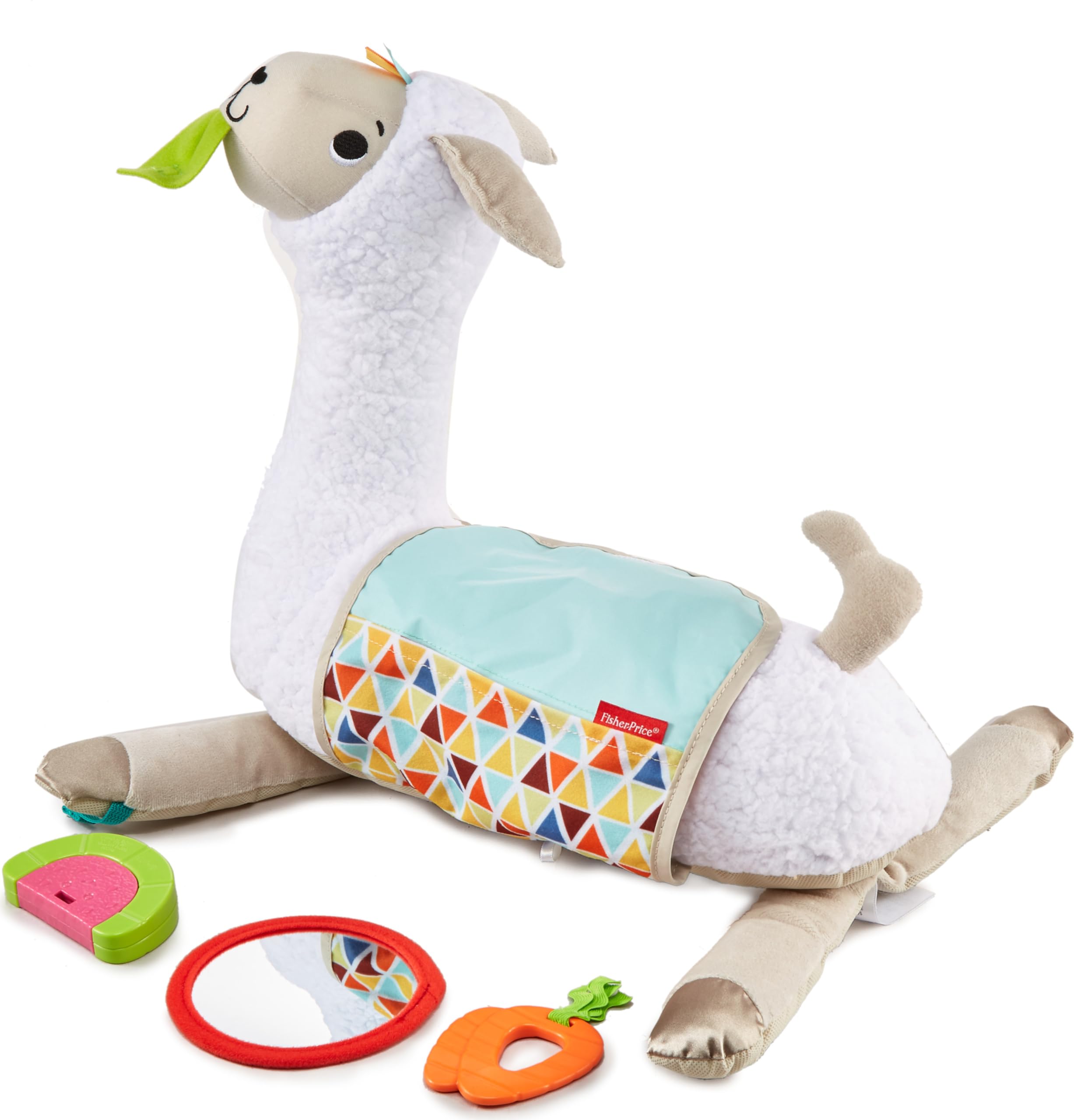 Fisher-Price- Morbido Lama Cresci con Me, Prima Infanzia Multiattività, Giocattolo per Neonati 0+Mesi, GHJ03