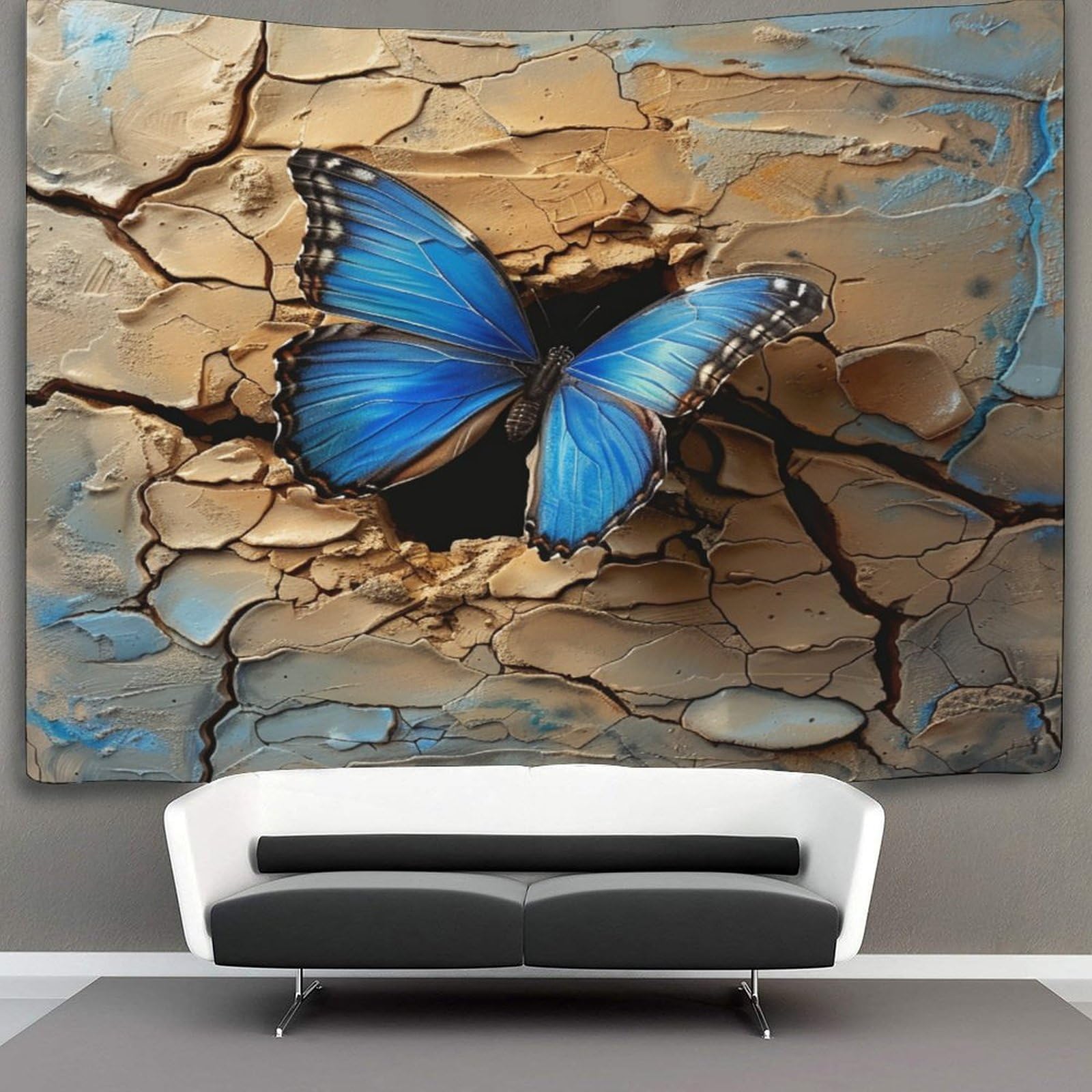 kaiyun 180cmx230cm Tapestry Butterfly Tapestries 3D Printing Wall Hanging Home Decorations