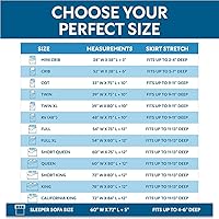 Vista 6 de Guardmax Jersey Knitted Sleeper Sofa Size Mattress Protector - Waterproof & Dust Mite Proof Mattress Cover with Stretchable Pockets - Soft