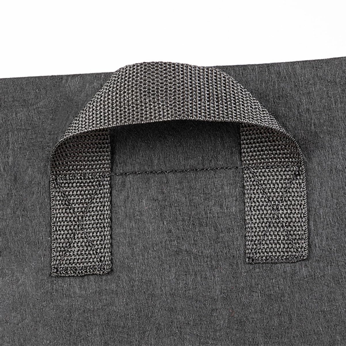 YARNOW Bolsa Cuadrada para Cultivo De Fresas (3 Unidades Tamaño Galón) para Control De Raíces para Plantas Flores Vivero Verduras Invernadero Elegante Color Negro Tamaño