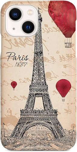 Miniatura 1 de Inspired Cases - Funda para iPhone 13 Mini con textura 3D - Funda protectora de goma para Apple iPhone 13 Mini - Torre Eiffel de París 1887