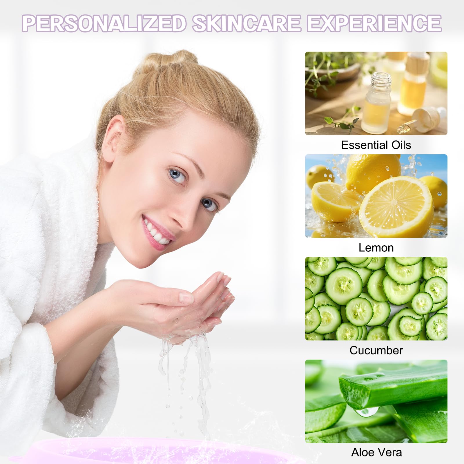 2PCS Ice Bowl for Face Foldable Facial Ice Bath Basin with Built-in Ice Tray - Image 4