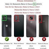 Vista 2 de Funda para Motorola Moto G Power 5G con cubierta deslizante para cámara, protector de pantalla HD [prueba de caídas de grado militar] Soporte
