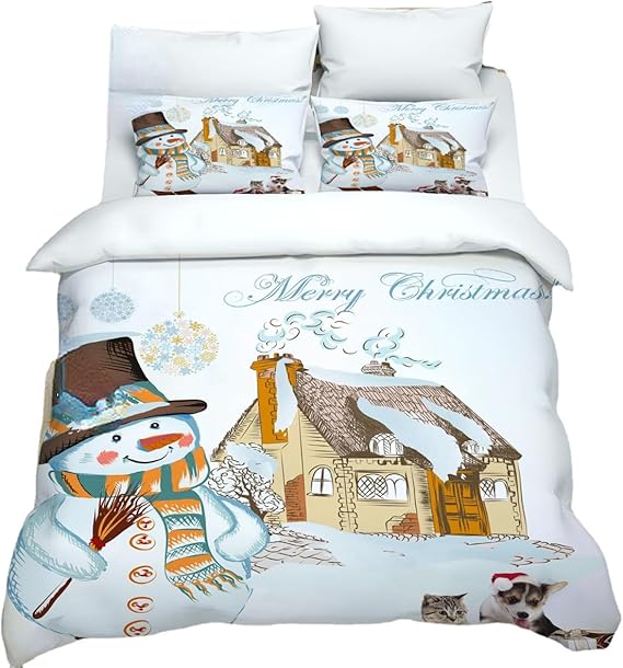 SkvLF Christmas Bedding Sets Christmas King Comforter Sets
