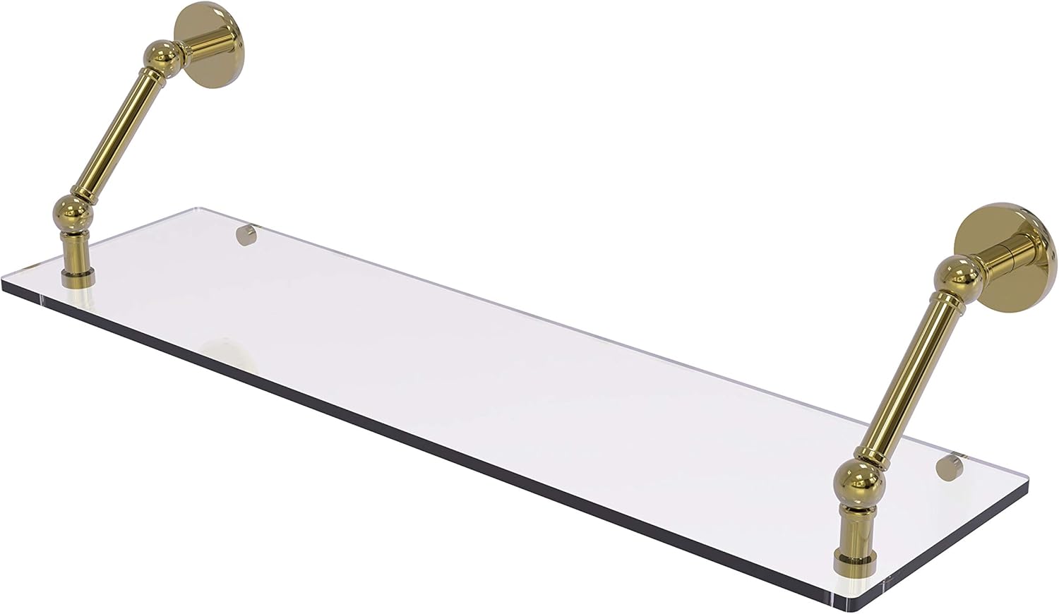 Allied Brass P1000-1-18 Prestige Skyline Collection 18 Inch Floating Glass Shelf, Oil Rubbed Bronze