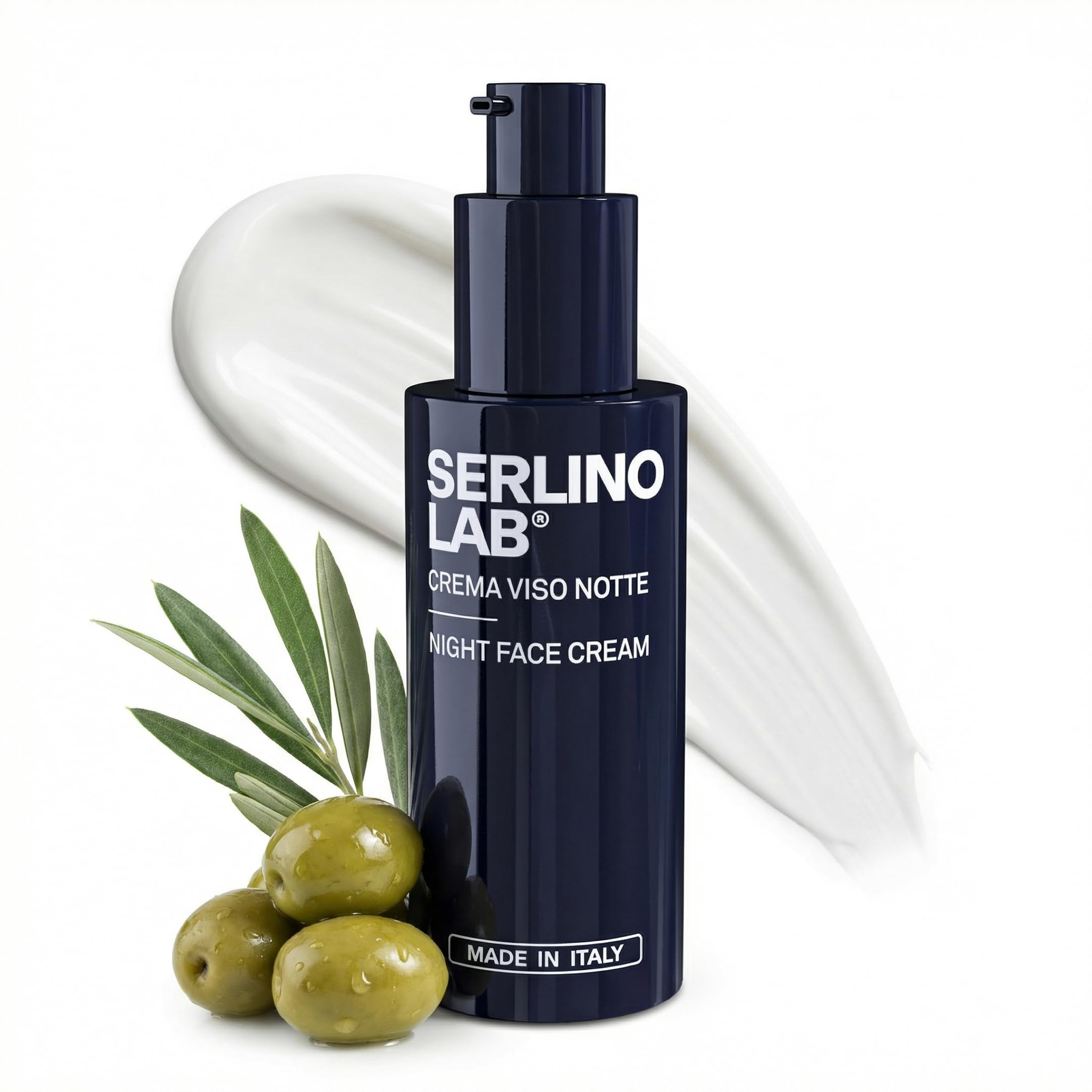 SERLINO LAB Face Cream, Moisturizing with Retinol, Hyaluronic Acid, Refreshing Effect, Reduces Wrinkles and Spots, Makes Skin Elastic and Bright