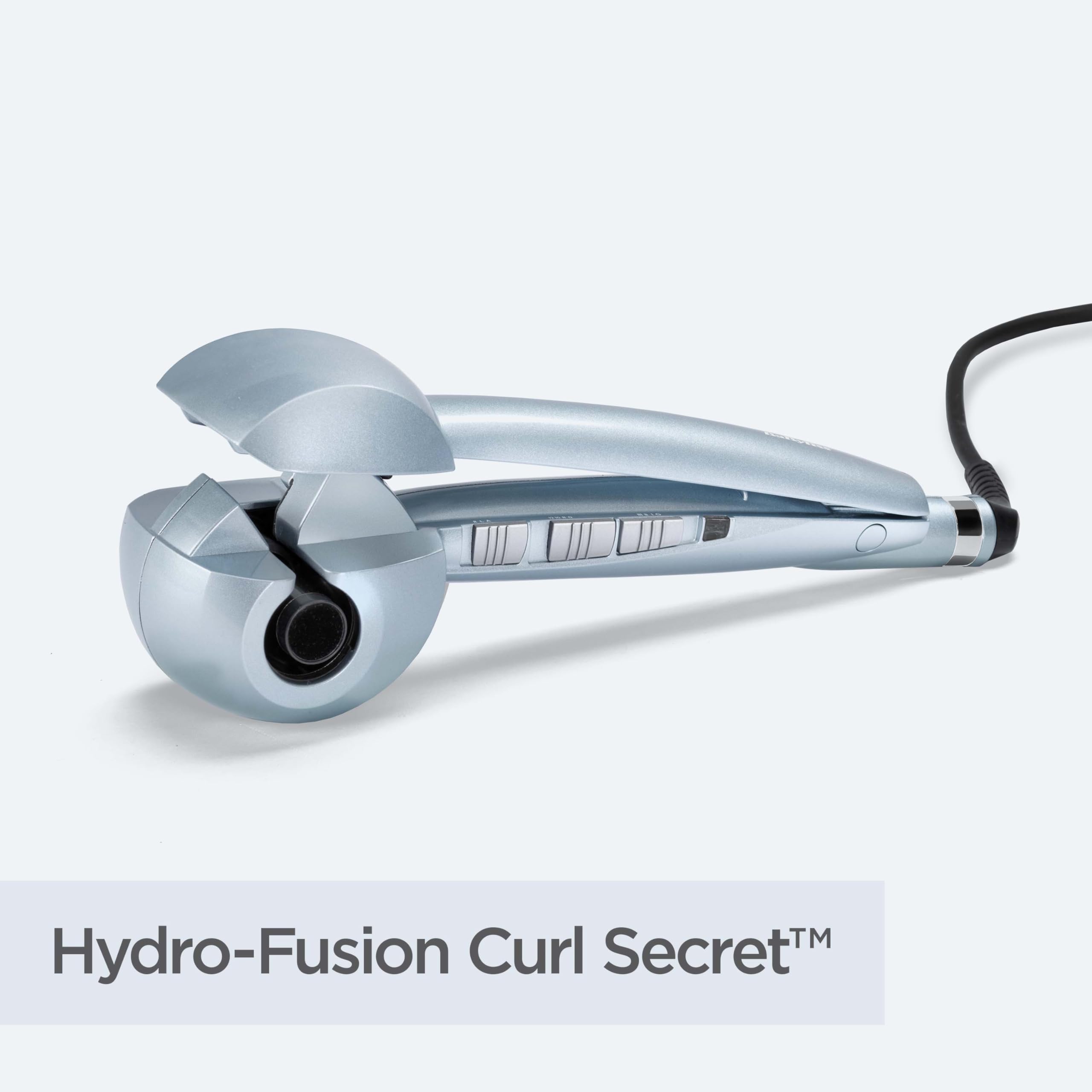 BaByliss Rizador de pelo automático Curl Secret Hydro-Fusion Antiencrespamiento, Riza y Ondula, Peinado duradero