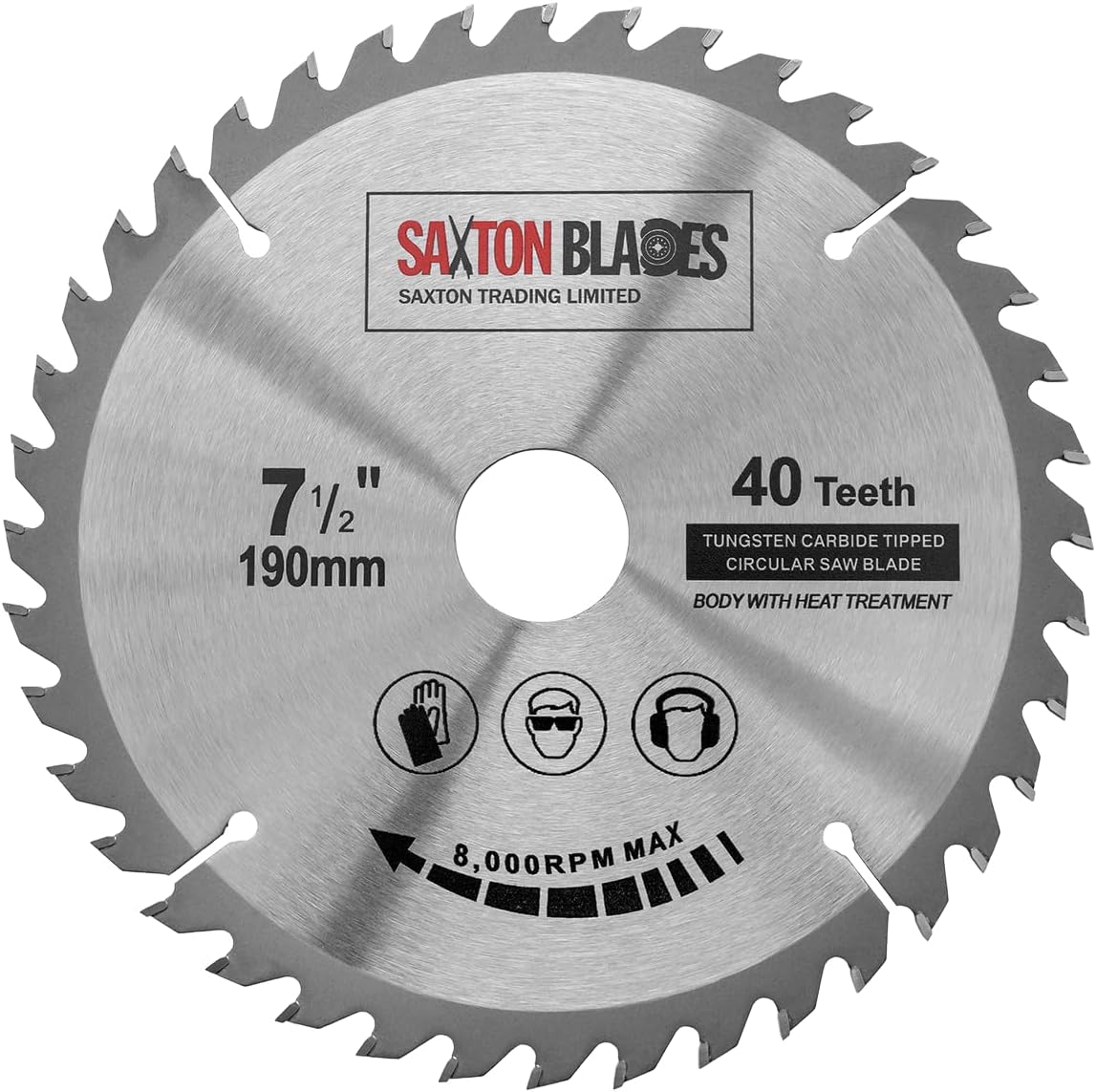 Saxton TCT8524T Lame De Scie Circulaire à Bois TCT 85 Mm X 24 Dents Compatible Avec Worx Worxsaw Bosch Makita Ryobi