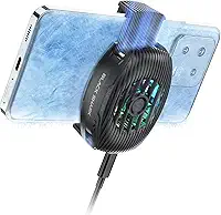 Black Shark Cooler para Celular Gamer Funcooler 5 Neo, Ventilador com Fio Leve e Silencioso para Celular com Luz Rgb, Radiador para Celular de 2,67 A 3,45" para Iphone/Android, Parafuso de Retenção