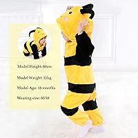 Vista 110 de TONWHAR Baby Boy's Girl's Animal Bodysuit Infant And Toddler's Romper Jumpsuit Halloween Costume Partywear Mono marrón