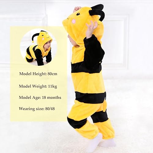 Miniatura 110 de TONWHAR Baby Boy's Girl's Animal Bodysuit Infant And Toddler's Romper Jumpsuit Halloween Costume Partywear Mono marrón