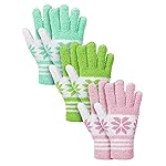 Patelai 3 Pairs Microfiber Plant Dusting Gloves Leaf Cleaning Gloves for Indoor Plants, Blinds, Furniture, House(Yellow, Pink, Blue, White,Medium)