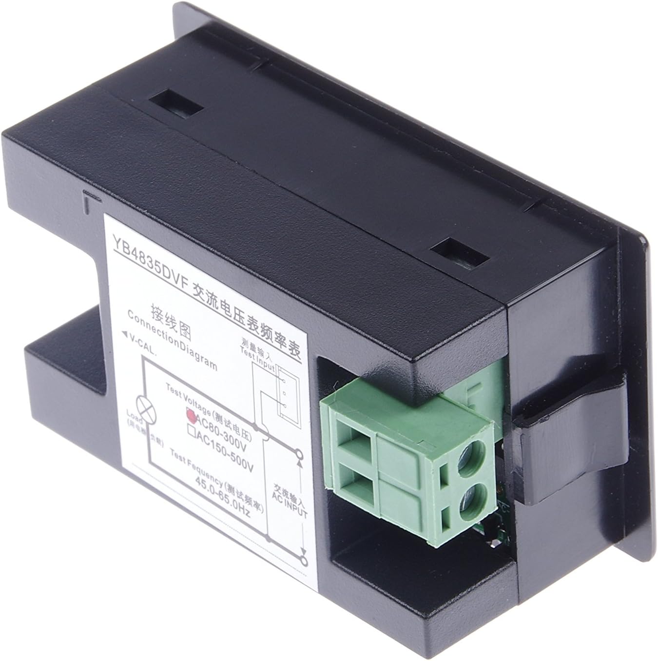 Digital AC Voltmeter AC 80-300V Frequency Counter 45.0-65.0Hz LCD Display Voltage Frequency 2 in 1 Meter Tester