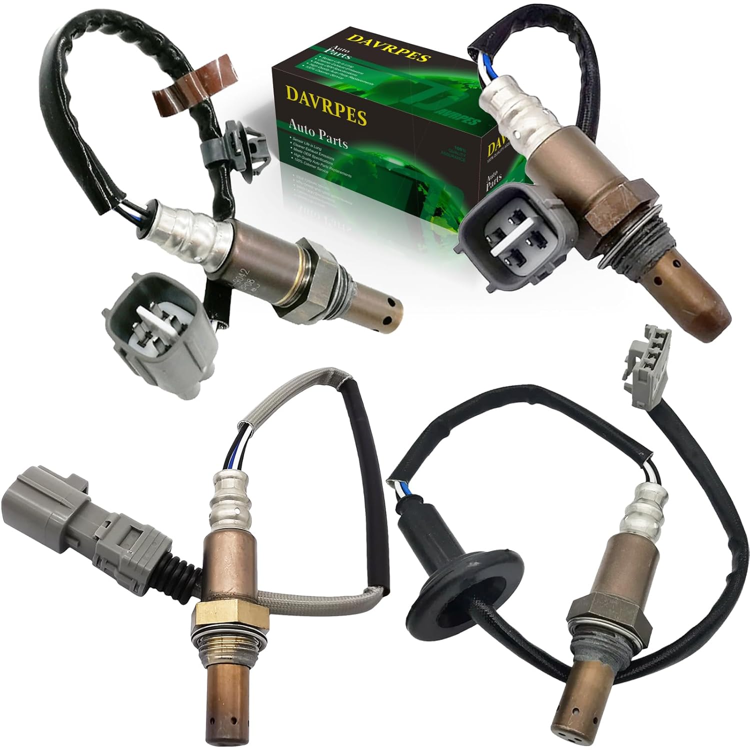 4PCS 234-9012 234-9042 234-4516 234-4168 Upstream Downstream O2 Sensor for 2004 2005 2006 Toyota Sienna 3.3L V6 Gas 89467-48050 89465-08040 89467-08040 89465-08030