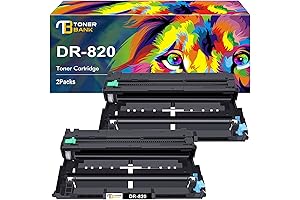 2-Pack DR820 Drum Unit Replacement for Brother HL-L6200DW HL-L5200DW HLL6200DW L6200DW L5200DWT MFC-L5850DW MFC-L5900DW MFC-L5700DW