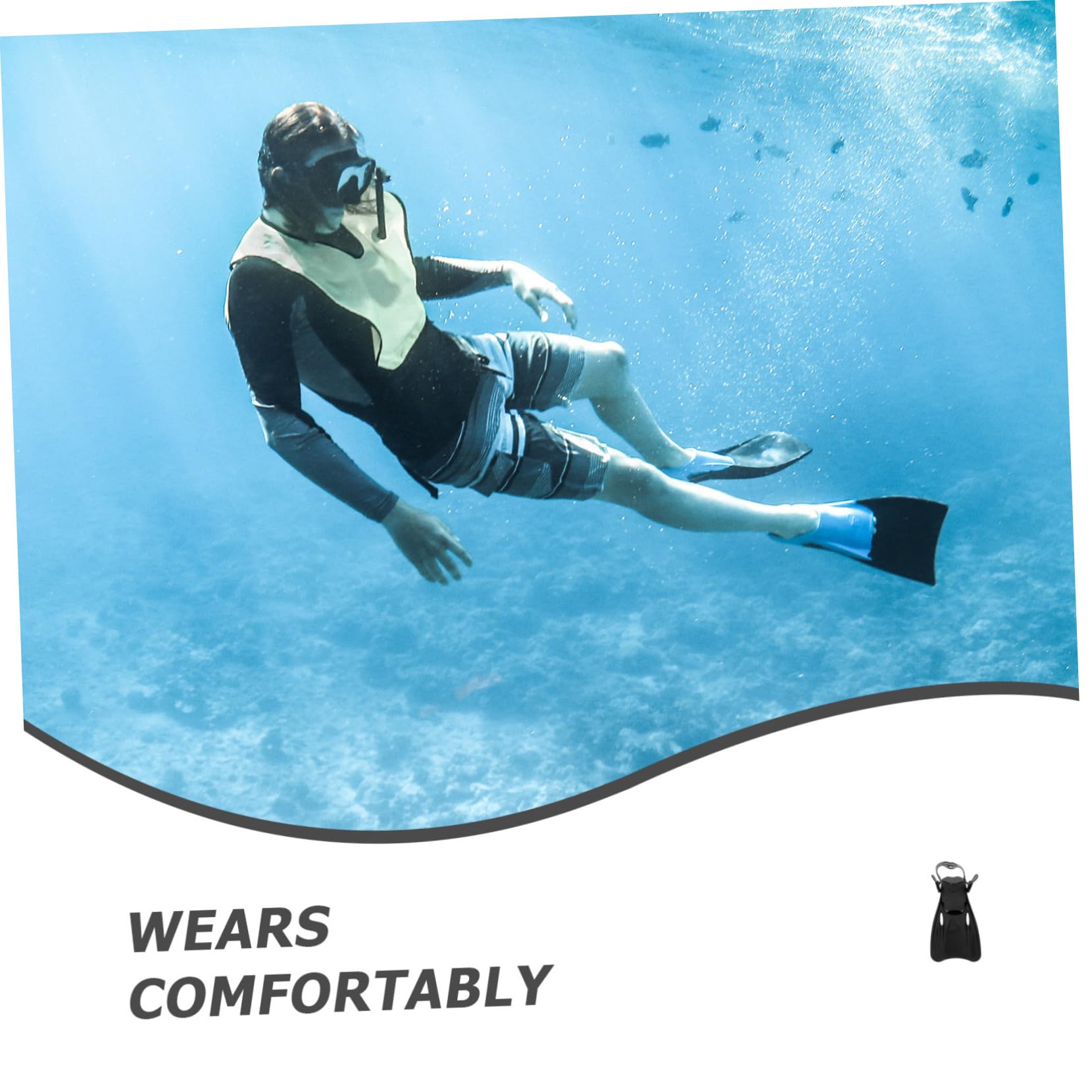 BESTonZON Aletas De Buceo Flotantes De Plástico para Natación Aletas De Snorkel para Adultos para Snorkel El Mar o Entrenamiento Piscina