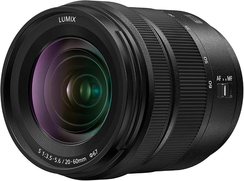 Panasonic LUMIX S 20-60mm F3.5-5.6 L Mount Interchangeable Lens for LUMIX S Series Mirrorless Full Frame Digital Cameras S-R2060
