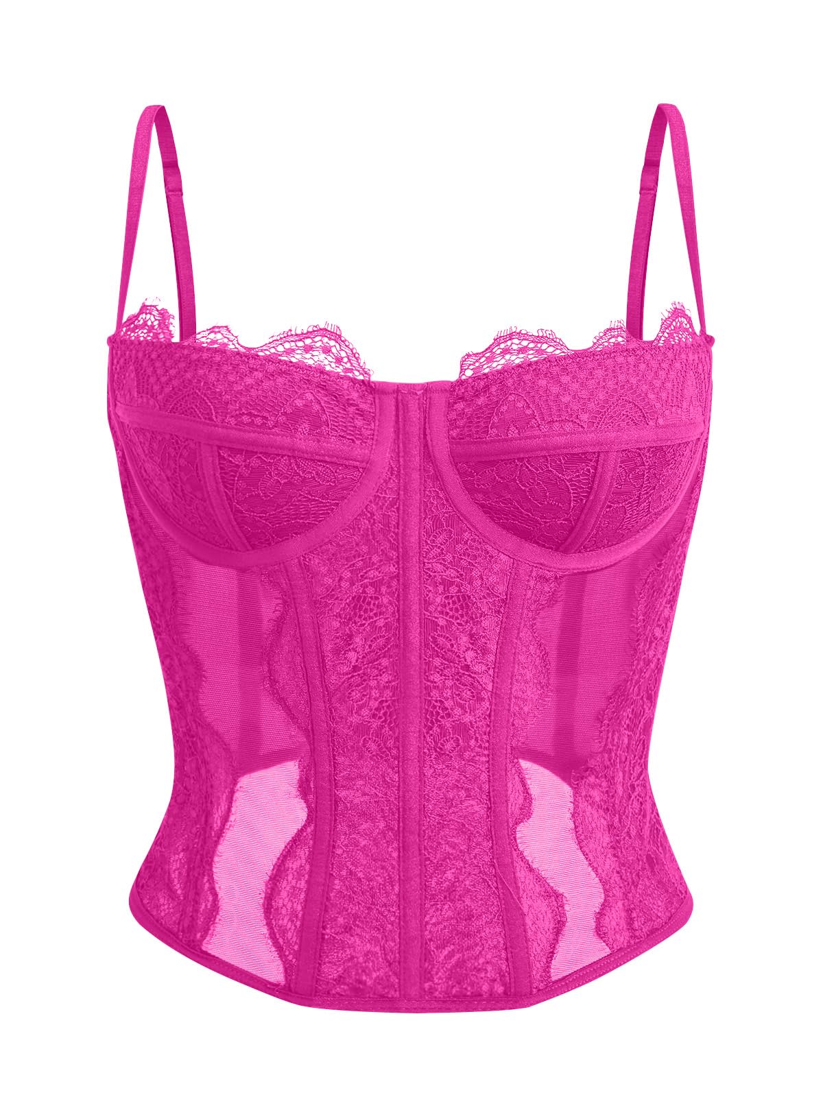 Dealmore Corset Tops for Women Going Out Fall Fashion Crop Sexy Lace Outfit