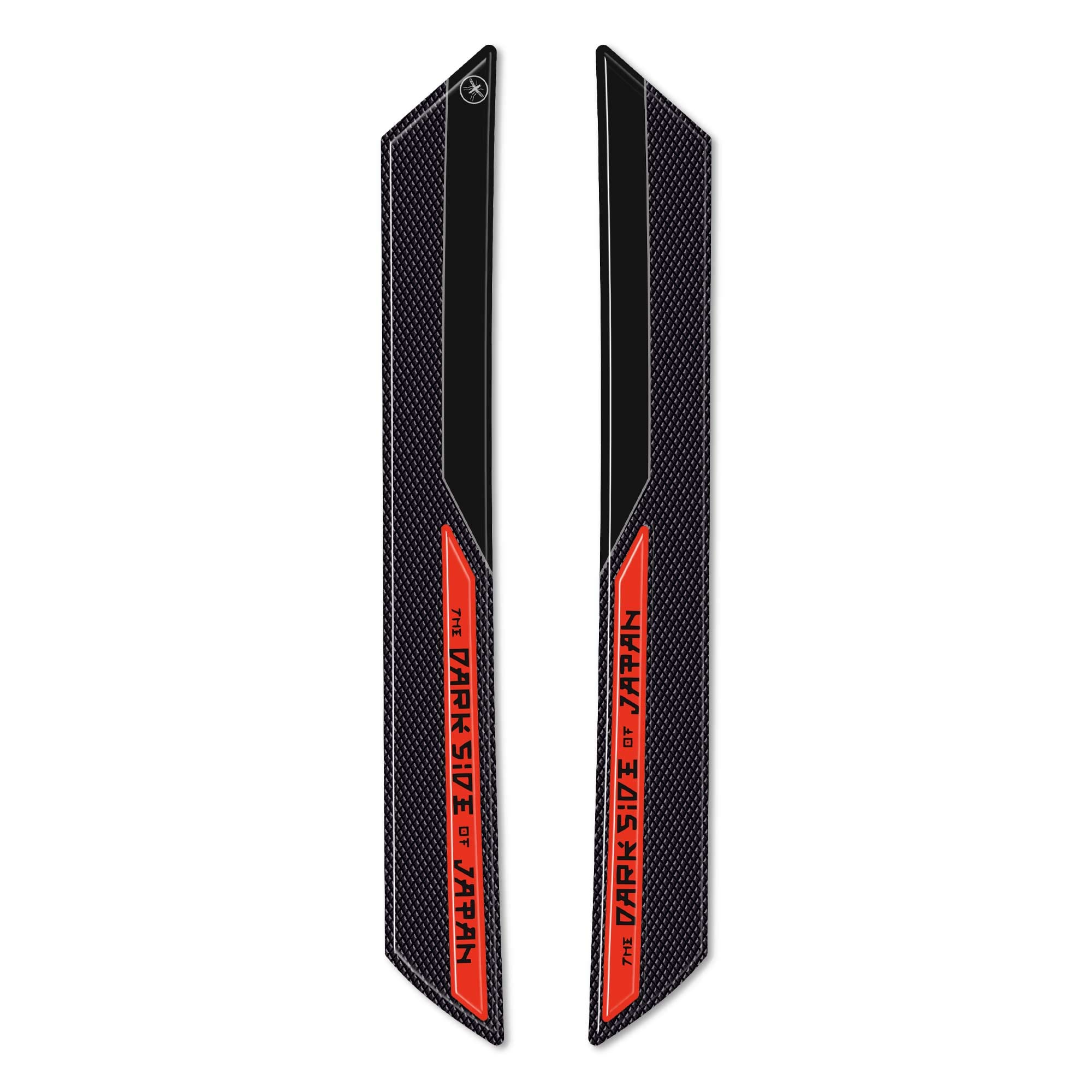 labelbike - 3D Gel Resin Sticker for Motorcycle Mudguard Protection Compatible with Yamaha MT-07 2018-2023 - Color Orange