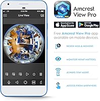 Vista 9 de Amcrest Cámara POE IP de ojo de pez, Cámara IP POE panorámica de 360° de 12 megapíxeles, detección de mapa de calor, protección perimetral, conteo