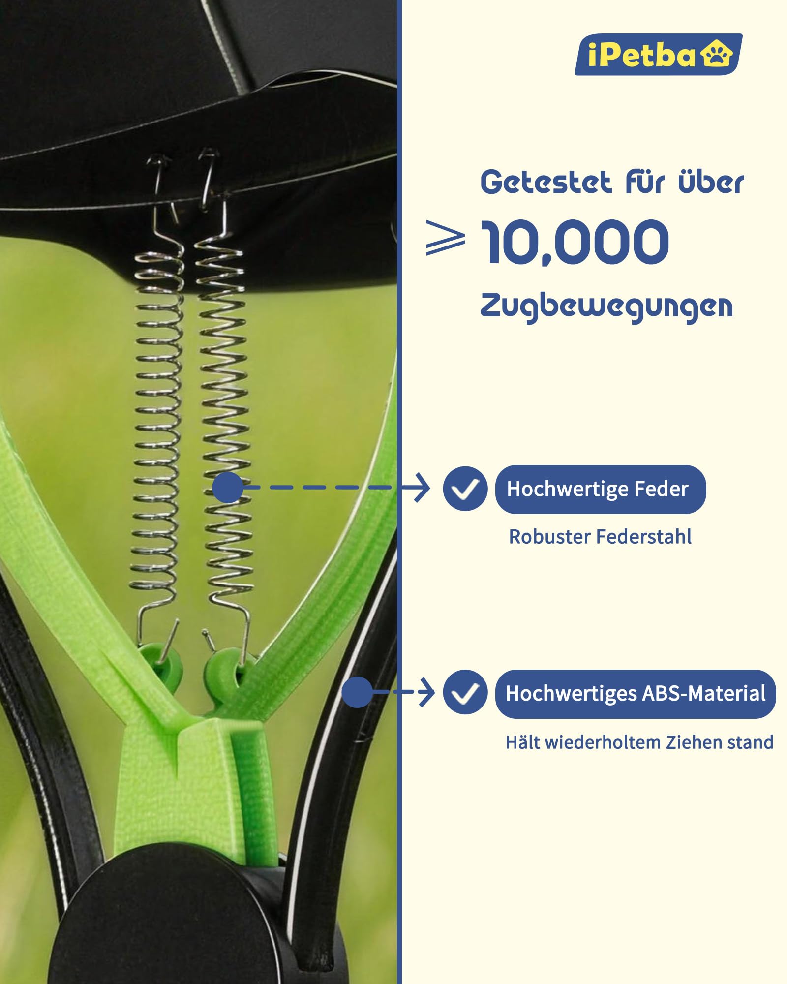 80 cm Großer Hundekotschaufeln Langer Griff Hundekotsammler Kein Bücken Nötig für Hunde und Katzen Faltbare Pooper Scooter für Wiese Erdboden Sandboden Kiesweg