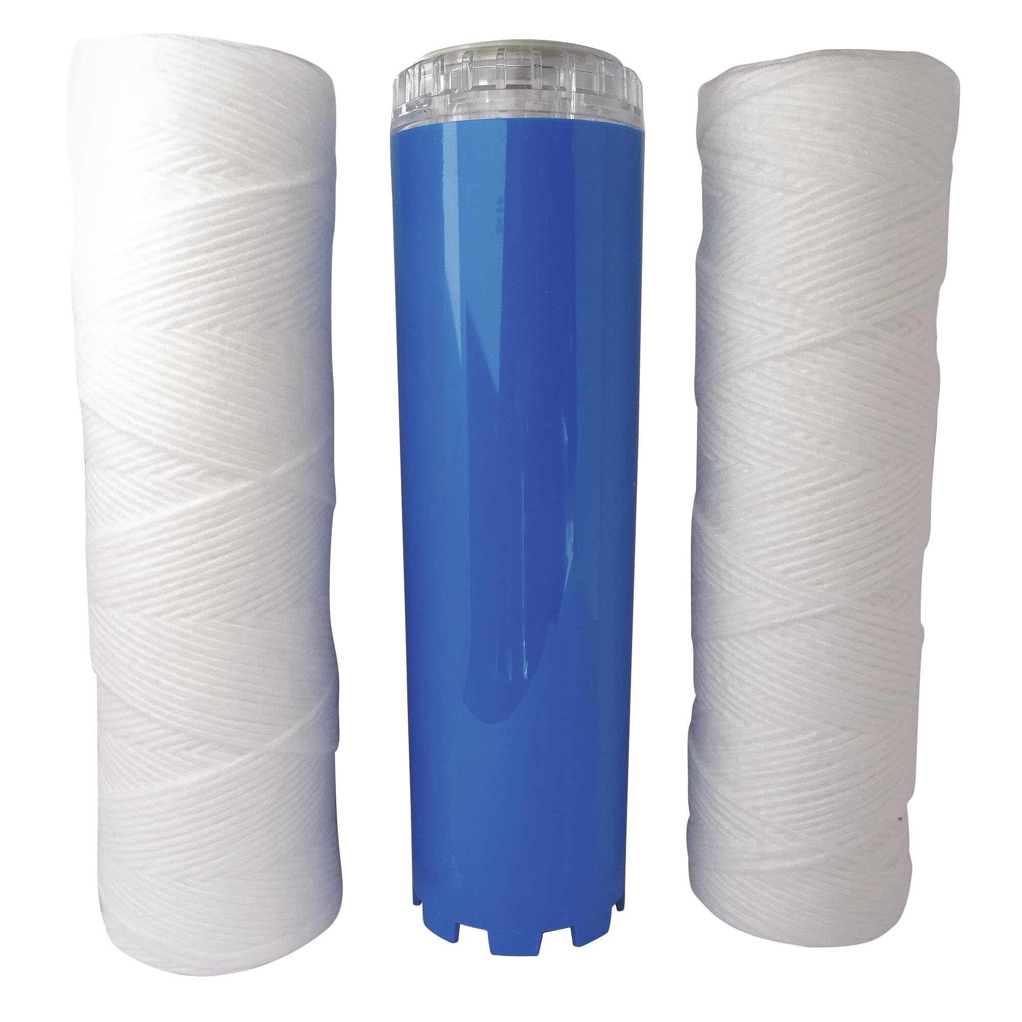 AQUAWATER - 105013 - Kit Excellence - Lot de 3 cartouches - Pour bol de taille standard 10" - Fabriqué en France