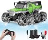 PAISHENKEJI Waterproof Remote Control Car Toy - Amphibious 8WD RC Cars Off-Road Remote Control Truck 2.4GHz Drift Crawler Toy Cars 360°Rotating for Boys and Adult Birthday Chirstmas Gift