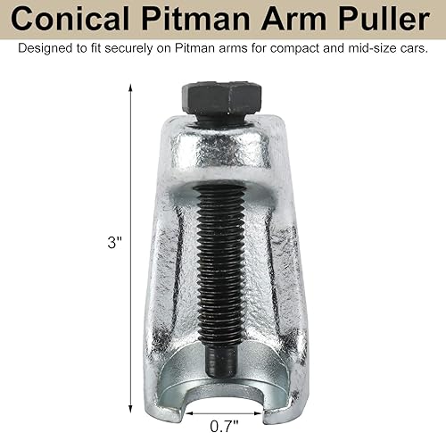 Miniatura 4 de KUNTEC Juego de herramientas de extremo de barra de acoplamiento separador de rótula Pitman para servicio frontal