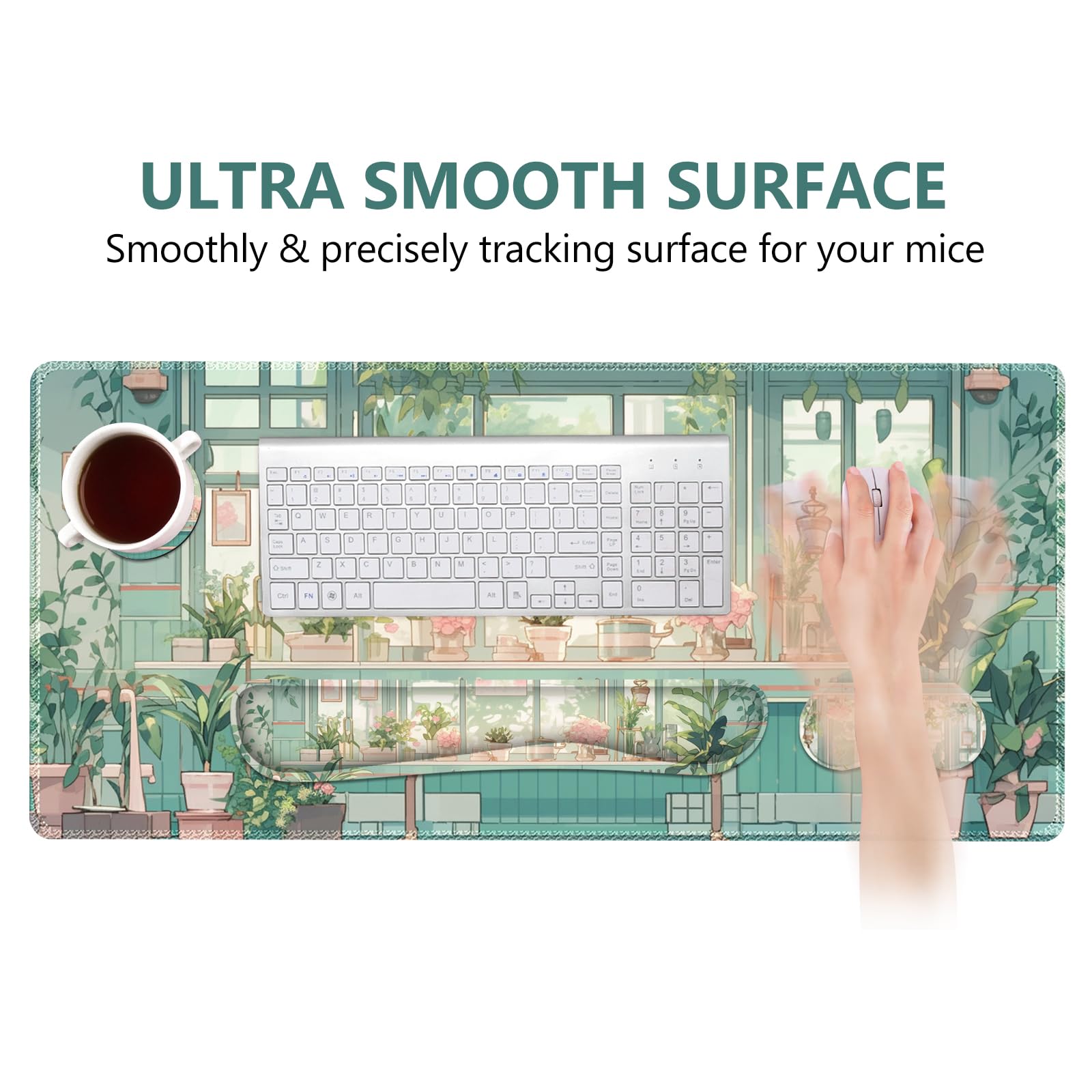 DINKY Mouse Pad & Wrist Rest Set - Ergonomic Comfort -2 DINKY Mouse Pad & Wrist Rest Set - Ergonomic Comfort -2