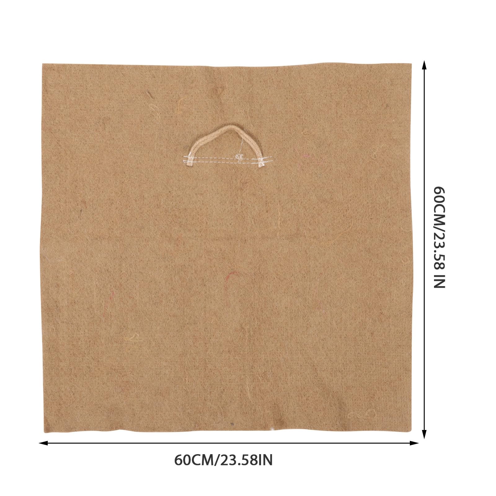 Toyvian 4 Stück Jute Anzuchtmatten mit Feuchtigkeitspapier Quadratische Saatpapier Pads für Microgreens und Sämlinge Hydrokultur Wachstumsmedien für Garten und Terrasse