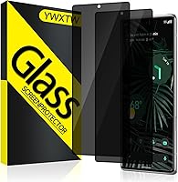 Vista 1 de YWXTW Paquete de 2 protectores de pantalla de privacidad para Google Pixel 6 Pro, protector de pantalla de vidrio templado de dureza 9H para Google