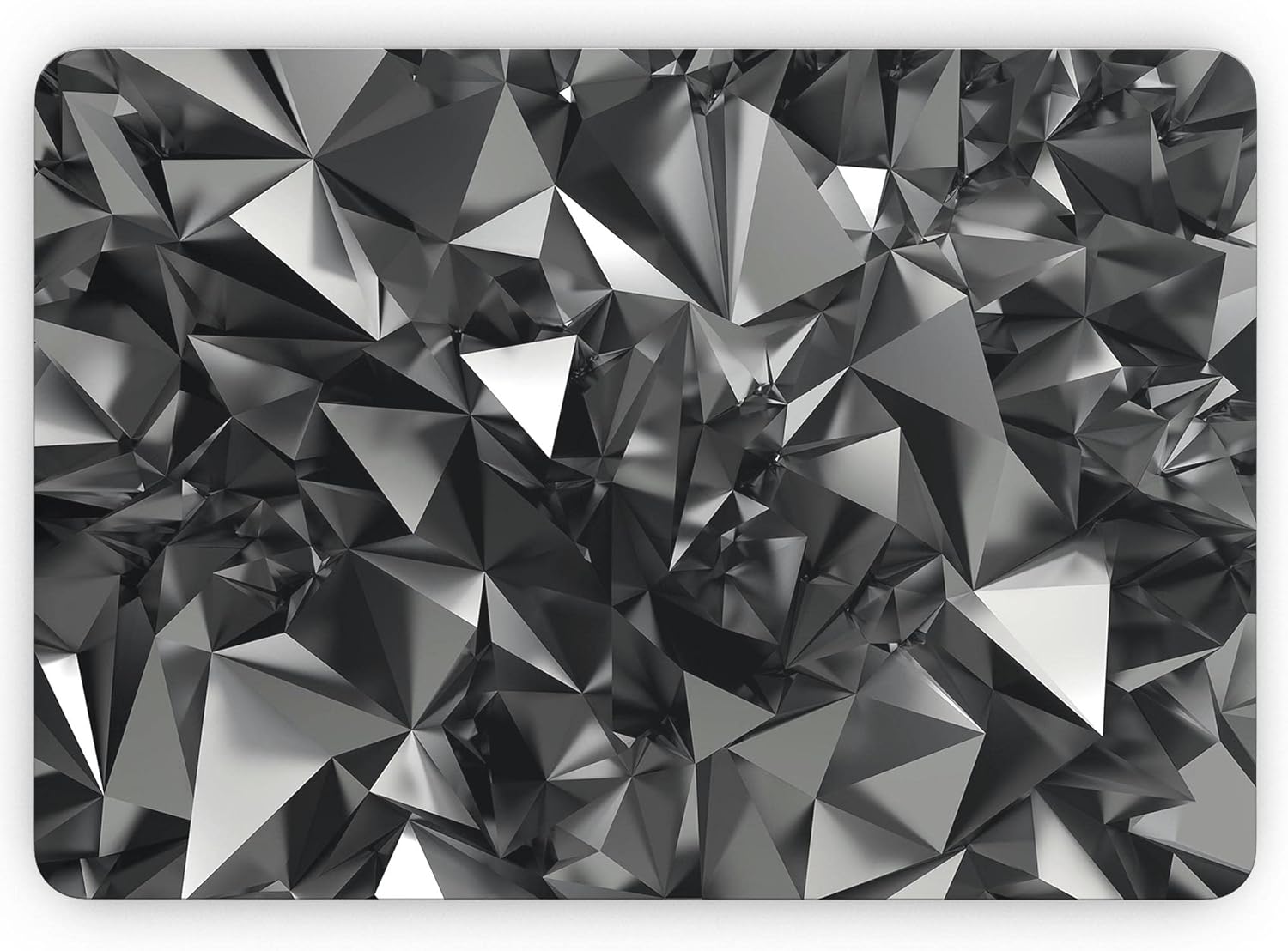 DesignSkinz - Black 3D Diamond Surface - Full-Body Wrap Protective Decal Skin Kit Compatible with MacBook 14" Pro M1 (A2442)