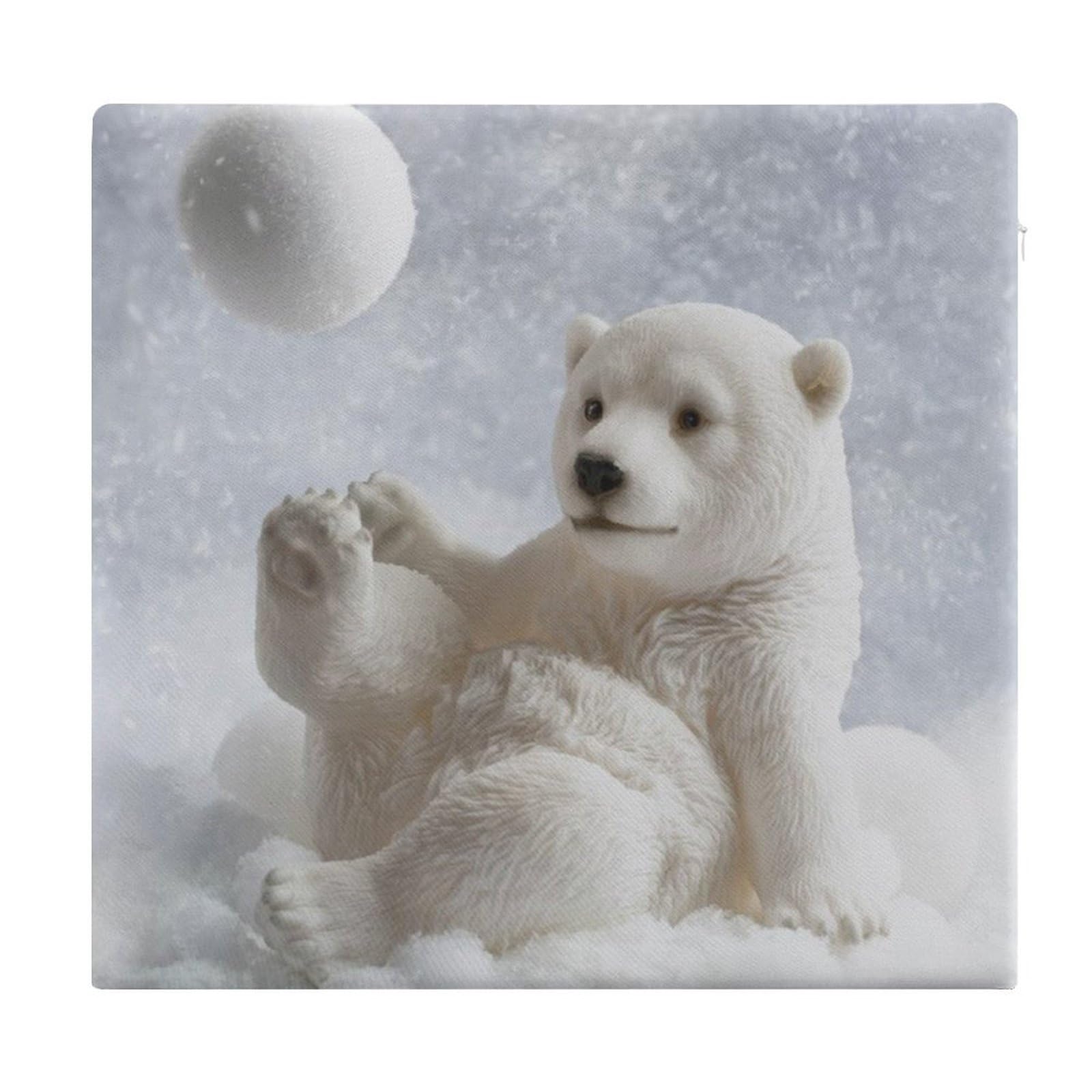 Cojín viscoelástico para silla que alivia el dolor de coxis con diseño de oso polar