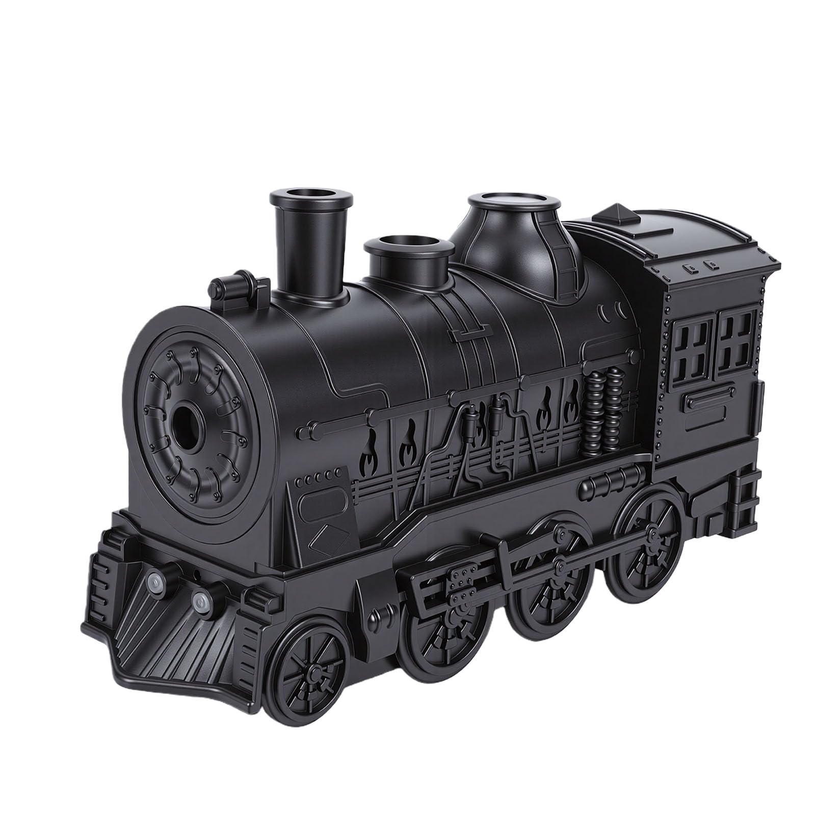 EMUKOEP Umidificatore a Nebbia Fredda a Forma di Treno, con Luce Notturna e Diffusore di Oli Essenziali, 2 modalità di Illuminazione, 300 Ml per la Scrivania Dell'ufficio in Camera da