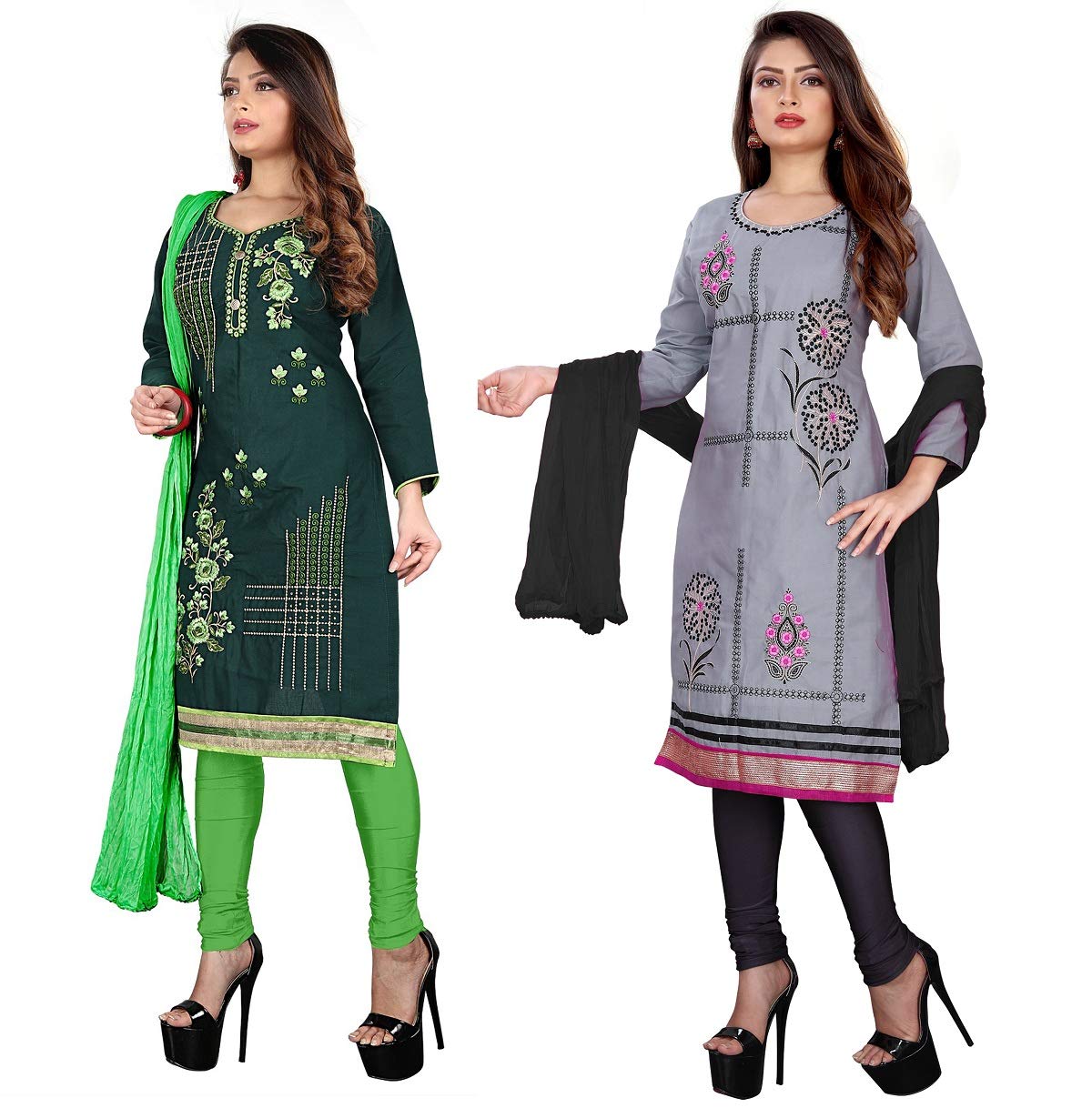 EthnicsetFashion Women's Cotton Salwar Suit Dress Material