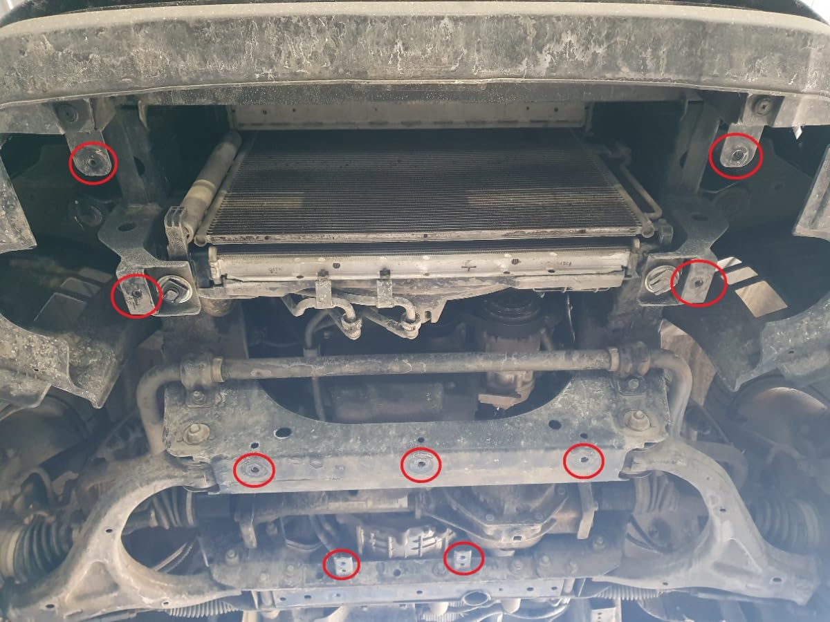 Protector de bajos de motor metálico compatible con SsangYong Rexton (2017-2025)