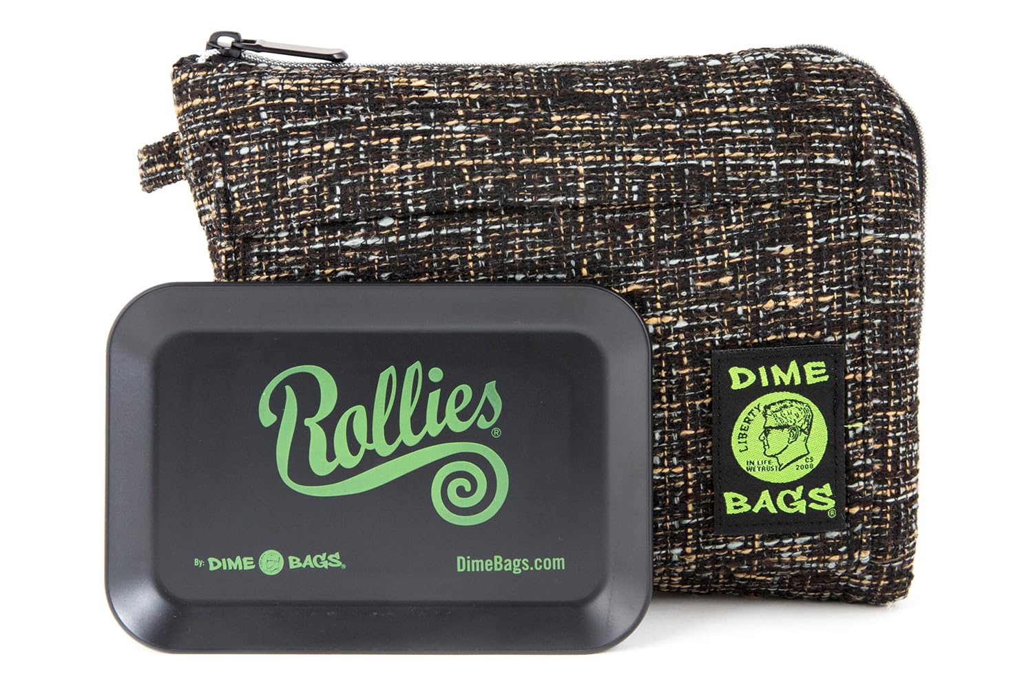 Dime Bags All-in-One Padded Pouch with and Carbon Filter, Concrete, 10 Inch (Pack of 1)