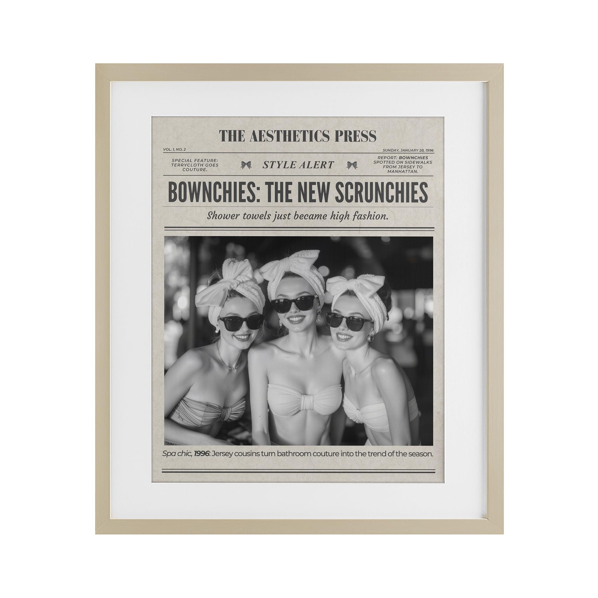 Affiche encadrée Stupell Industries The Aesthetics Press Magazine 40x33 cm