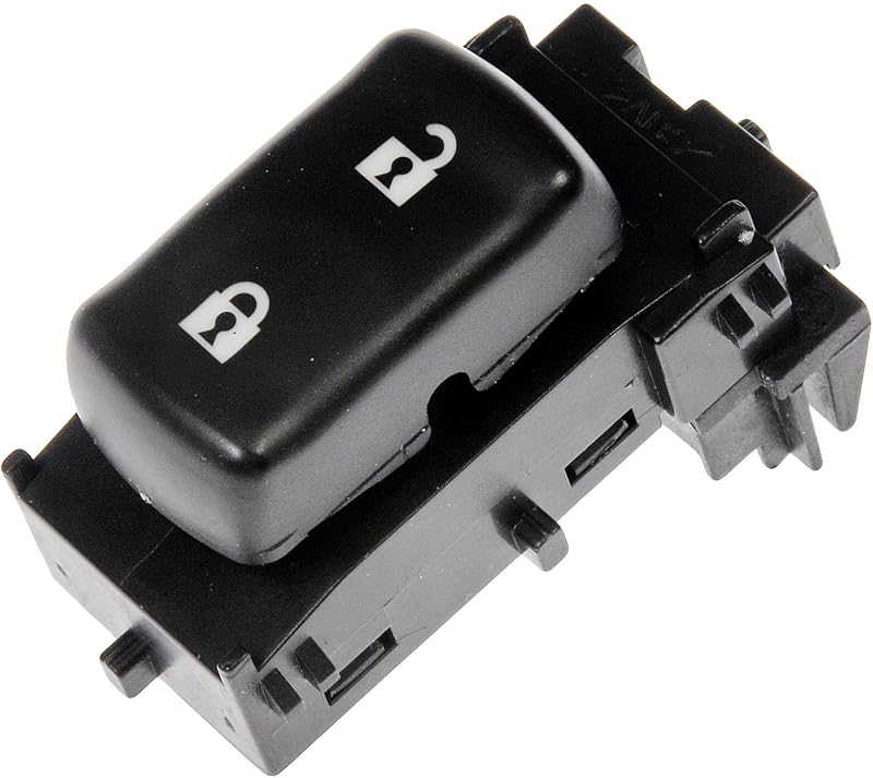 Interruptor elétrico da trava da porta Dorman 901-136 lado esquerdo para Buick Terraza, Chevrolet Uplander, Pontiac Montana e Saturn Relay
