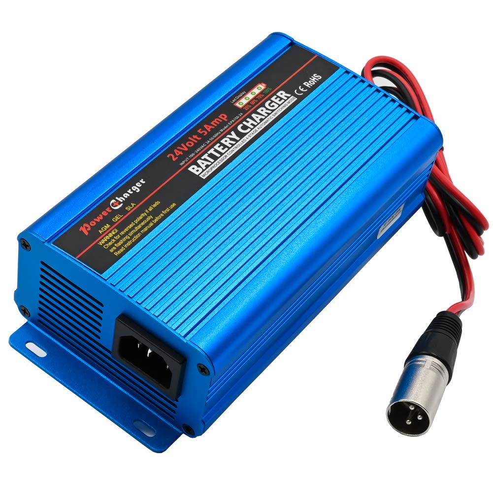 Buy Unocho 24V Battery Charger Automatic Smart Charger 5A Trickle