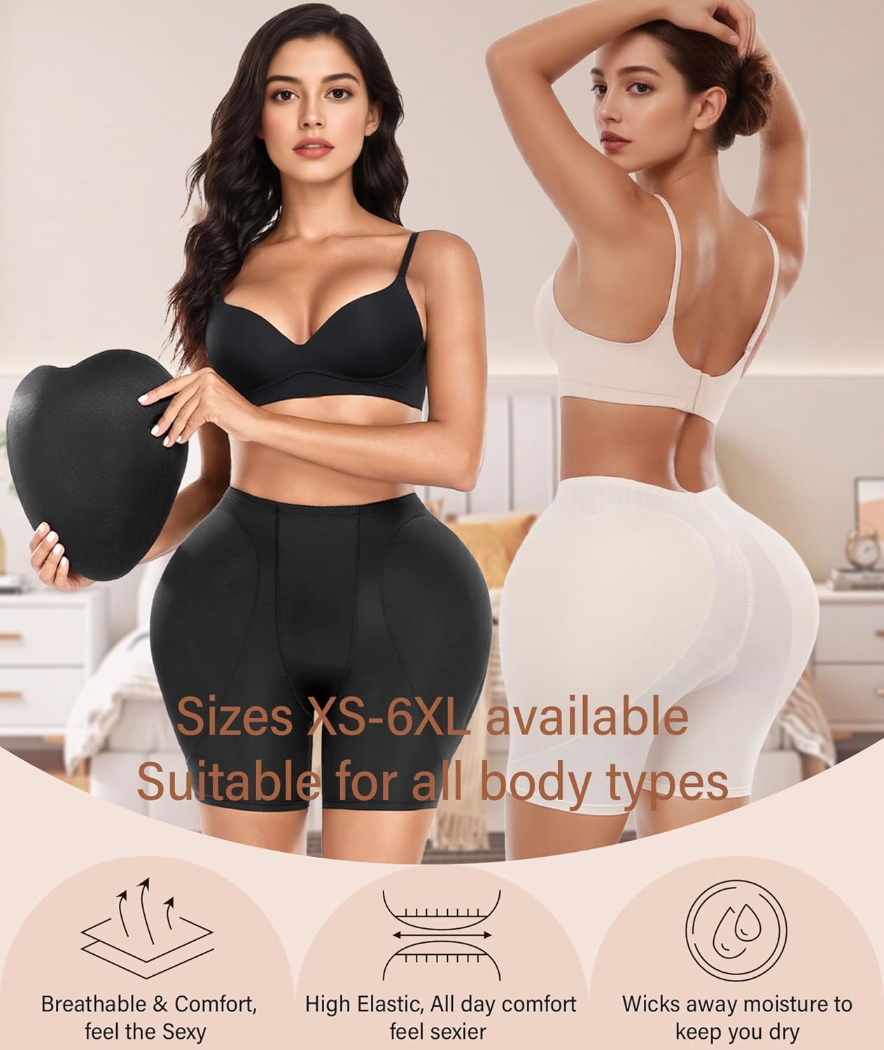 Hip Pads Tummy Control Underwear for Women Butt Lifting Panties Hip and Butt Padding Faja Body Shaper shorts - Image 3