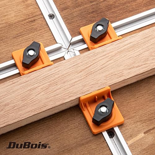 Miniatura 2 de DuBois 51052 T-Track - Kit de parada corta y en línea, ajuste universal, bloque de parada en T para carpintería en T, lijado y enrutamiento, 4