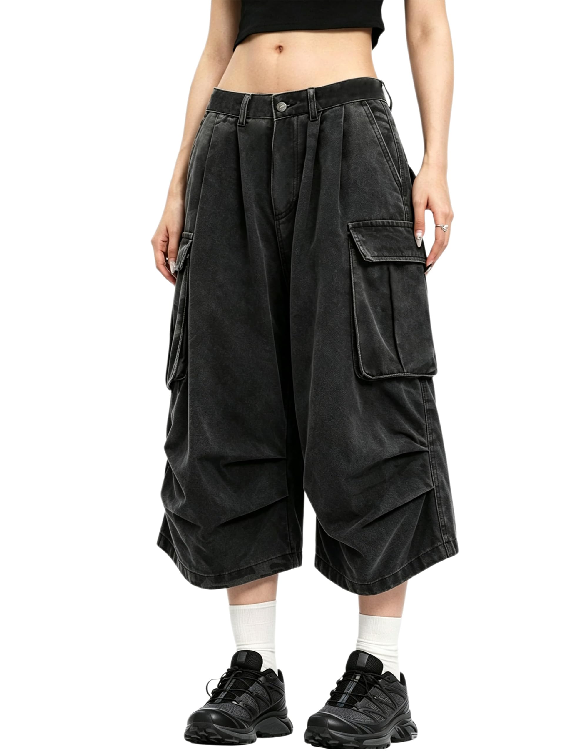 Amazon.com: DAZZLZZAD Mens Camo Cargo Shorts Y2k Baggy Long Jorts